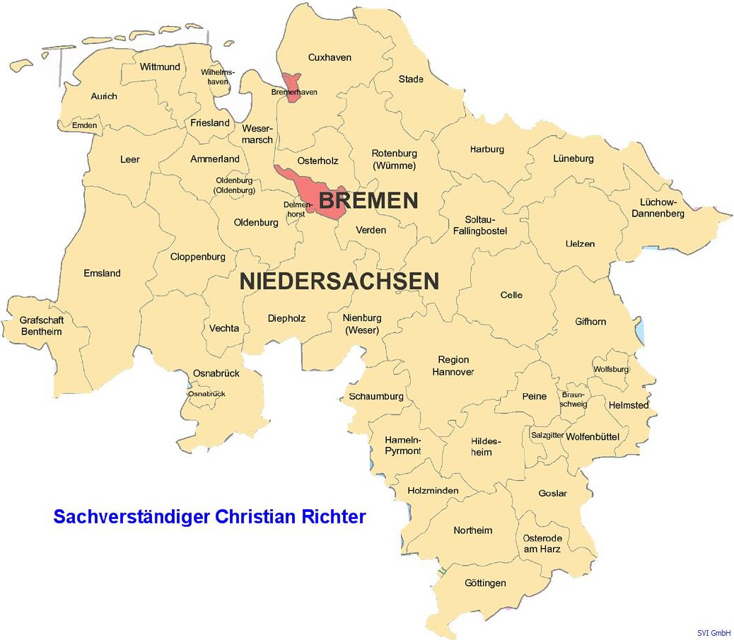 Gutachter Bremen und Niedersachsen